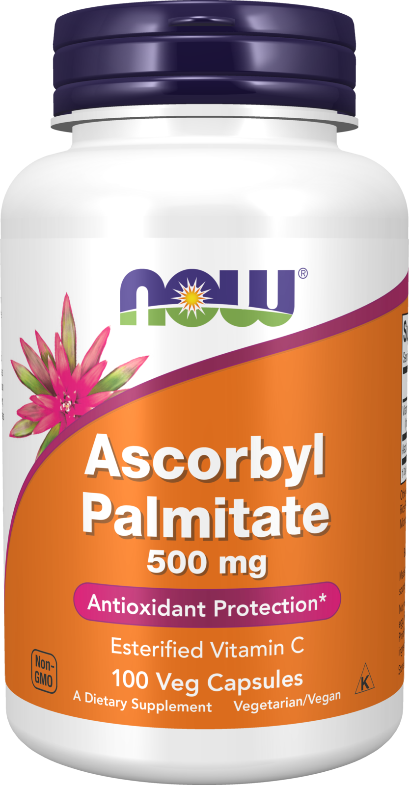 NOW Supplements, Ascorbyl Palmitate 500 mg, Esterified Vit C, 100 Veg Caps