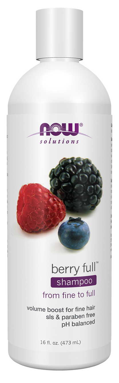 NOW Solutions, Berry Full™  Shampoo, Volume Boost for Fine Hair, 16 fl. oz