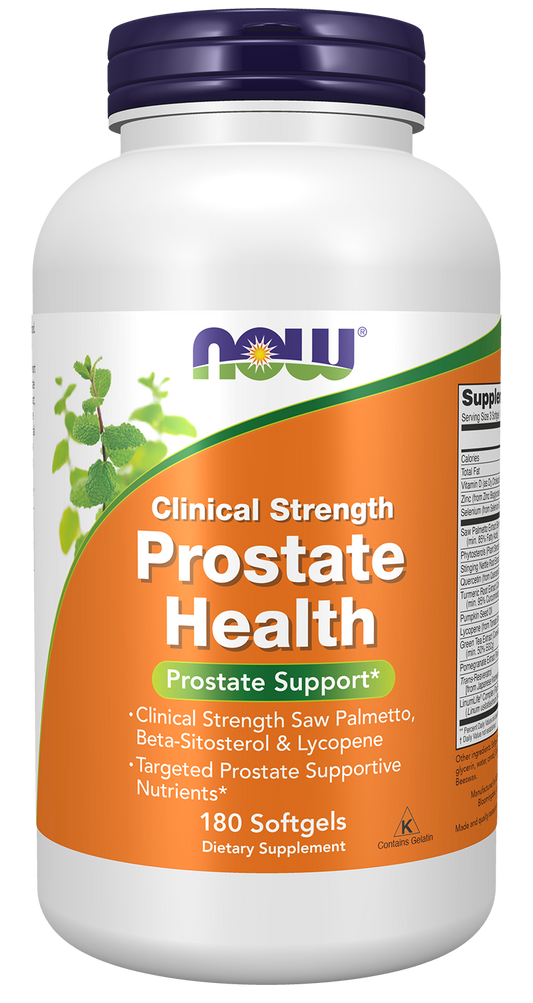 NOW, Prostate Health, Clinical Strength Saw Palmetto, 180 Softgels