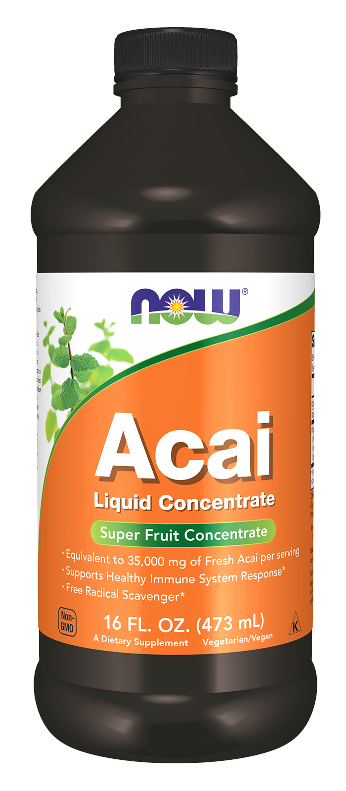 NOW Supplements, Acai Liquid, Super Fruit Concentrate, 16 fl. oz