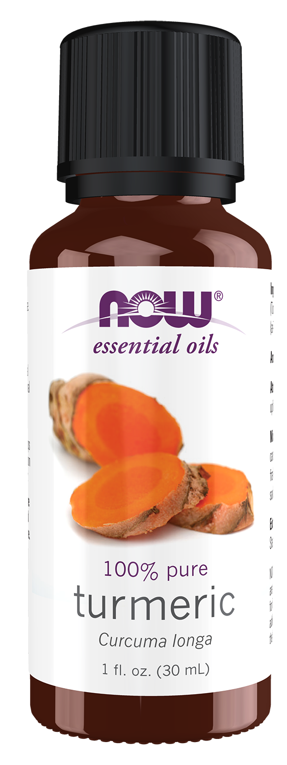 NOW Essential Oils, Turmeric Oil, Undiluted, Steam Distilled, 1 fl. oz