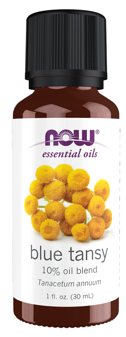 NOW Essential Oils, Blue Tansy Oil Blend with Jojoba, 1 fl. oz