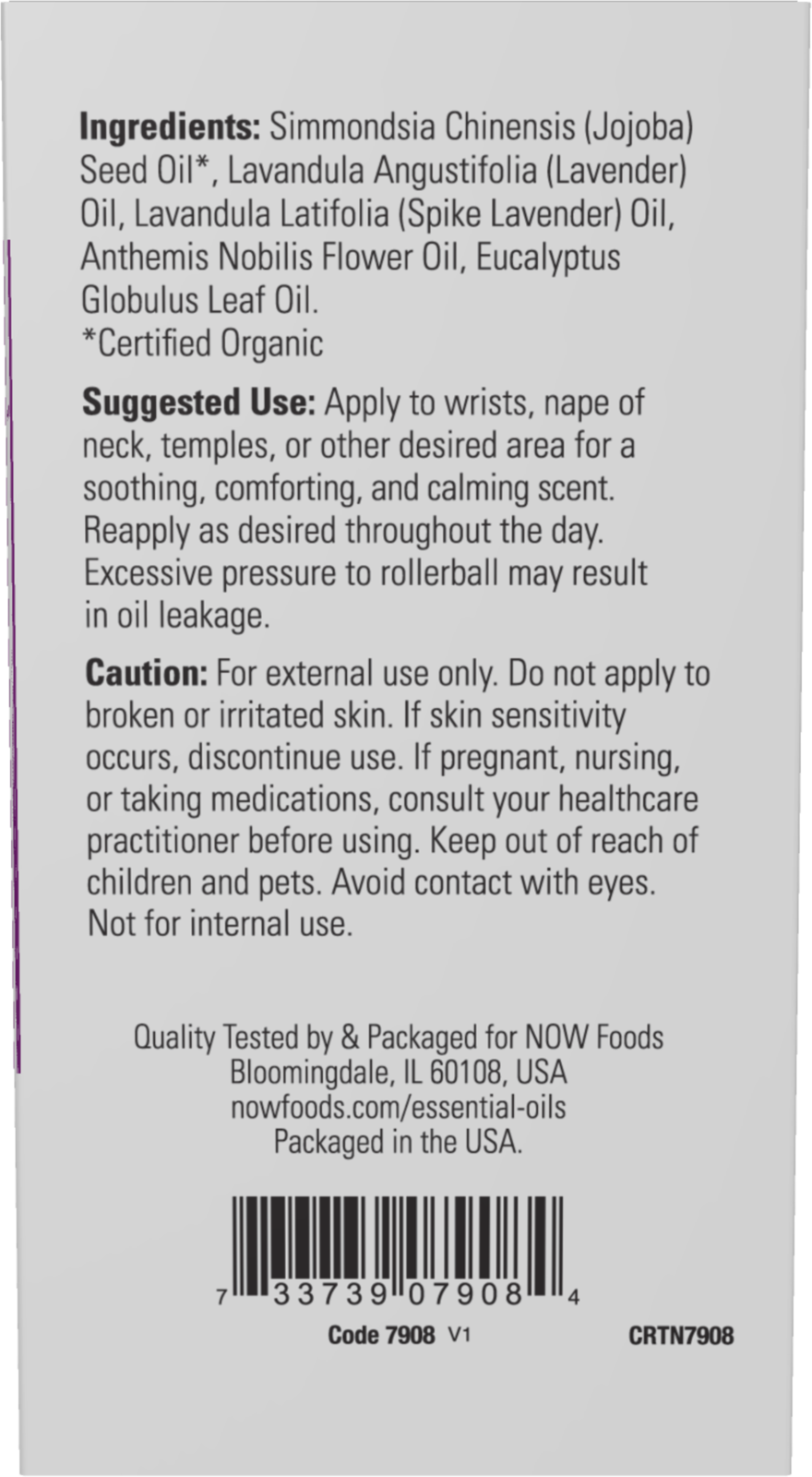 NOW Essential Oils, Head Relief Soothing Roll-On,  10 mL