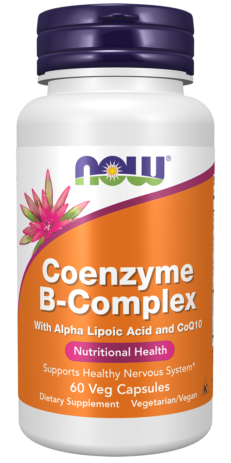 NOW Supplements, Co-Enzyme B Complex with ALA and CoQ10, 60 Veg Caps