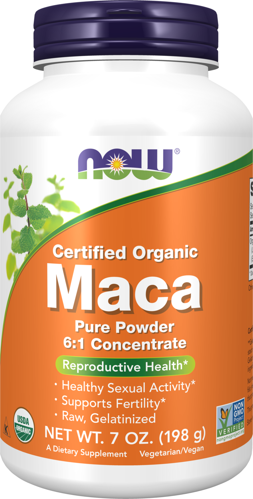 NOW Supplements, Organic Maca (Lepidium meyenii) Pure Powder, Reproductive Health*, 7-Ounce