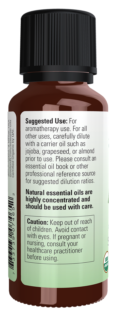 NOW Essential Oils, Organic Spearmint Oil, Steam Distilled, 1 fl. oz