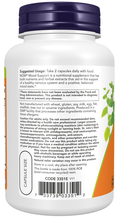 NOW Supplements, Mood Support with St. John's Wort, 90 Veg Caps