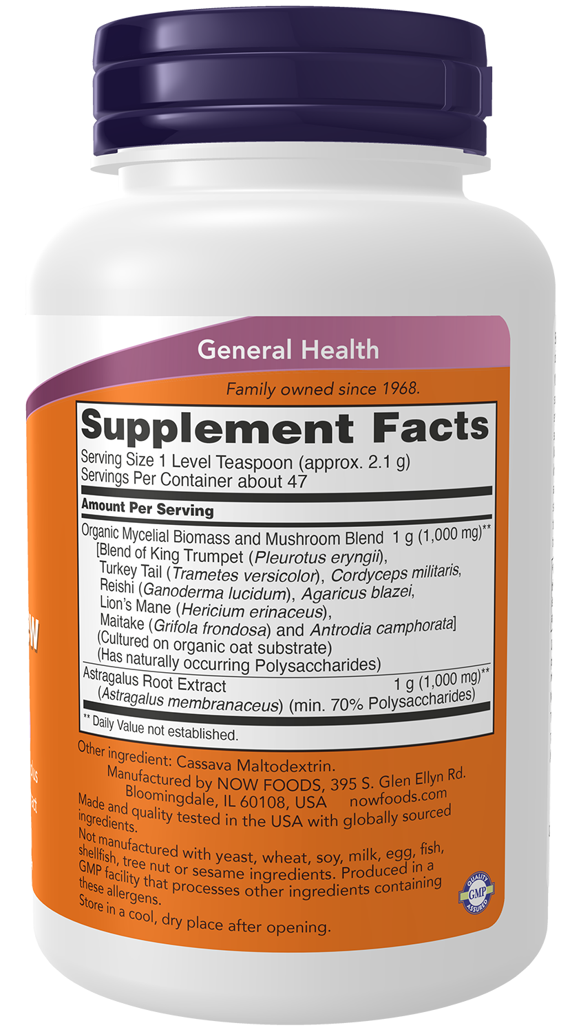 NOW Supplements, Mushroom Immune Renew, Immune System Support*, 3.5 oz