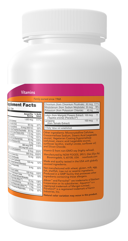 NOW Supplements, Daily Vits™, One Tablet Daily, 250 Tabs