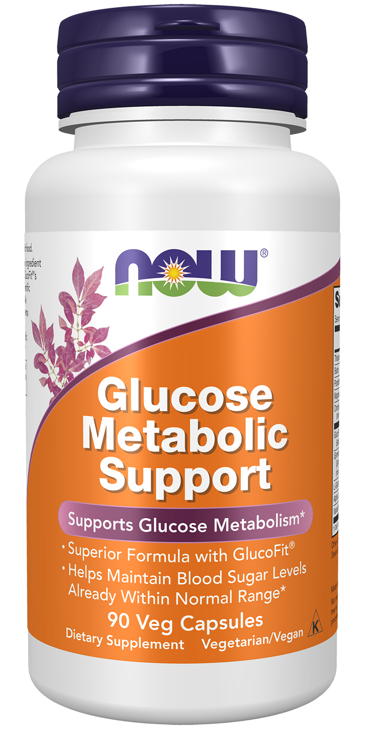 NOW Supplements, Glucose Metabolic Support, a Superior Formula with GlucoFit®, 90 Capsules