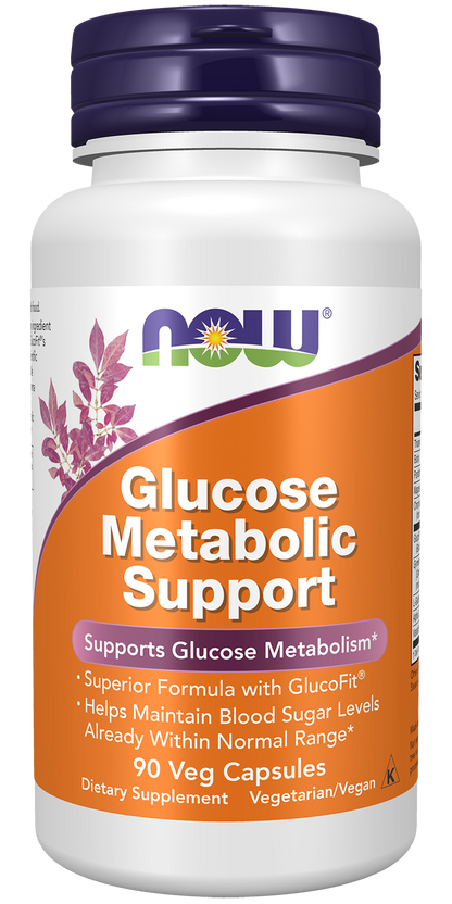 NOW Supplements, Glucose Metabolic Support, a Superior Formula with GlucoFit®, 90 Capsules