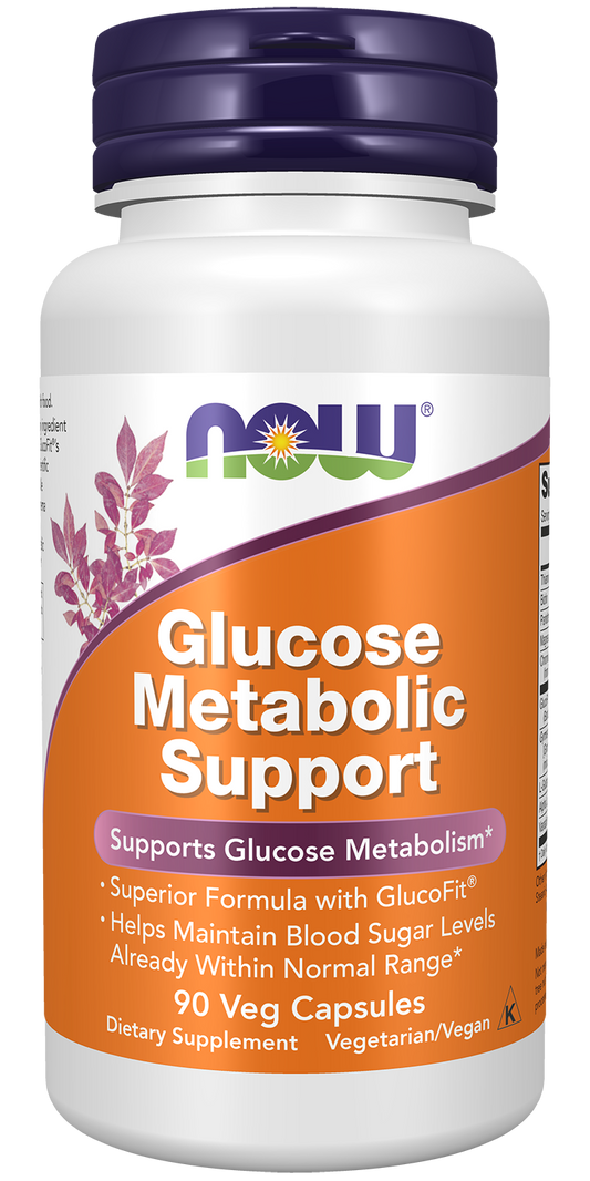 NOW Supplements, Glucose Metabolic Support, a Superior Formula with GlucoFit®, 90 Capsules