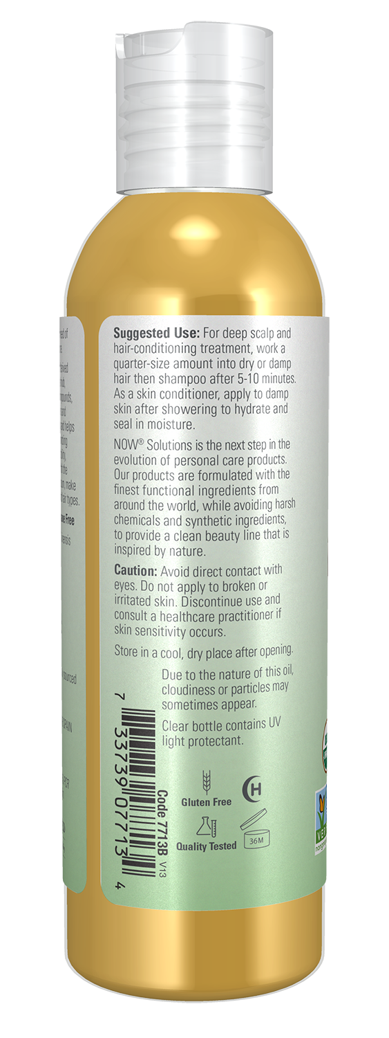 NOW Solutions, Organic Jojoba Oil, Moisturizing Multi-Purpose, 4 fl. oz