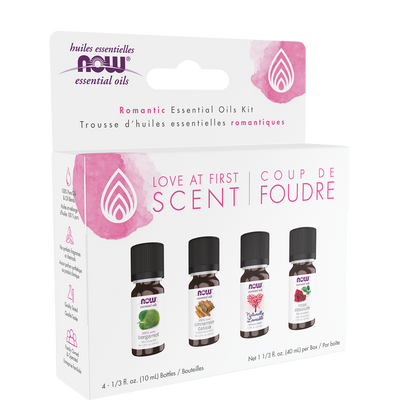 NOW Essential Oils, Love at First Scent Romantic Aromatherapy Kit, 4x 10mL