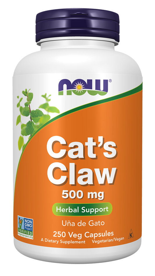 NOW Supplements, Cat's Claw  500 mg, Herbal Supplement, 250 Veg Caps