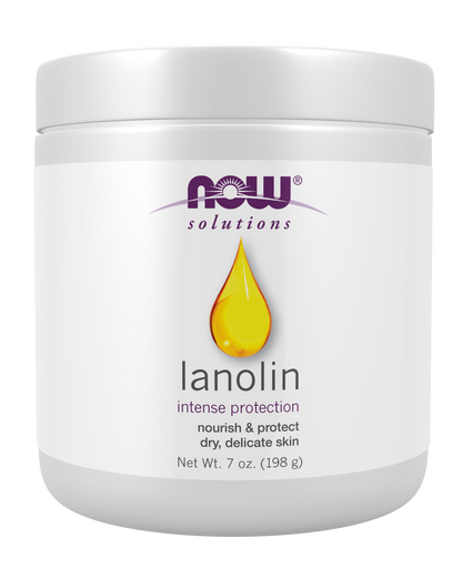 NOW Solutions, Lanolin, For Rough Dry Skin, 7 oz