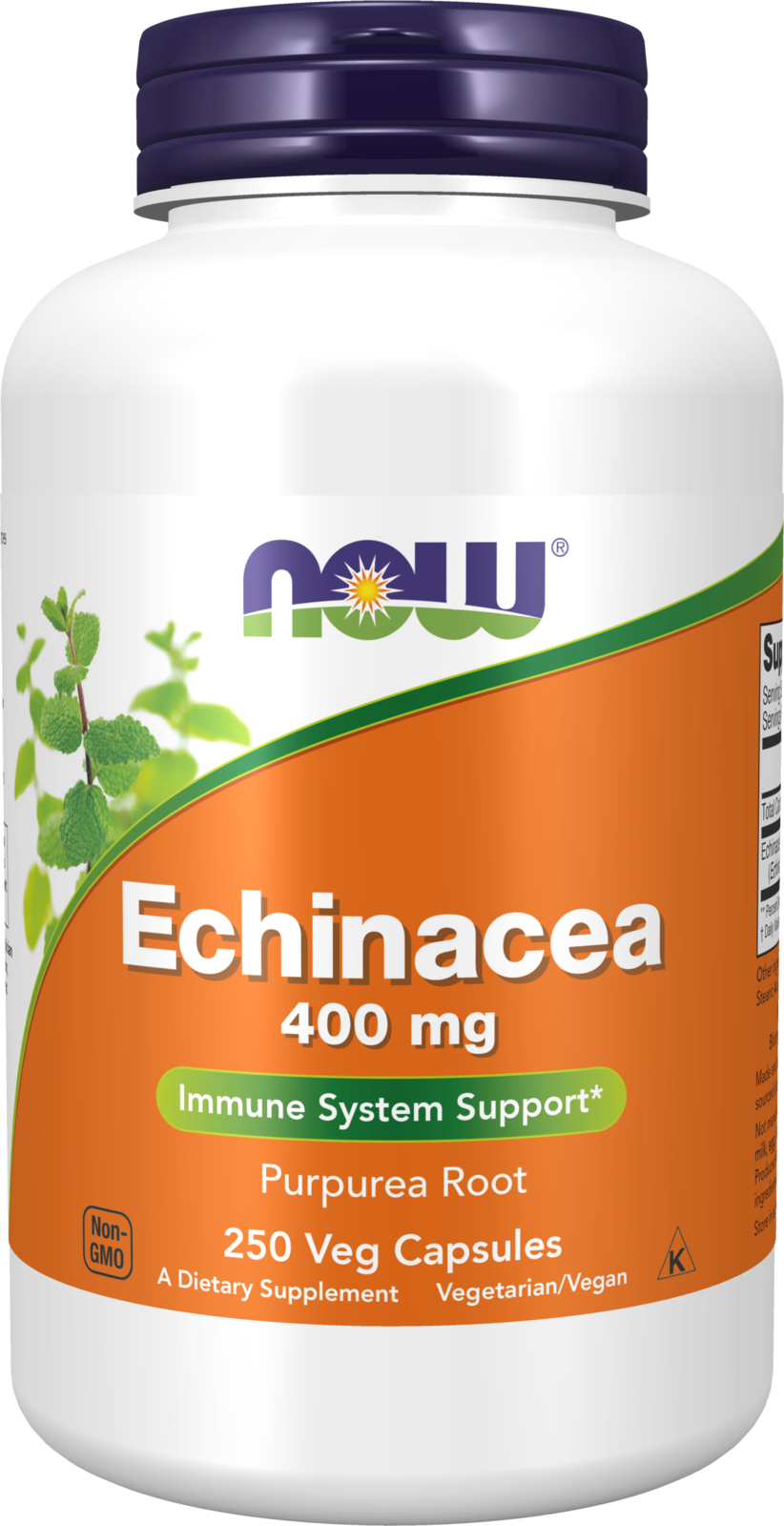NOW Supplements, Echinacea 400 mg, Immune System Support*, 250 Veg Caps
