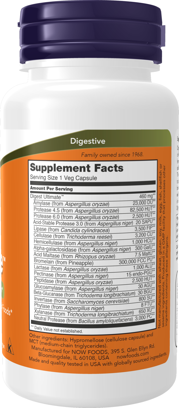 NOW Supplements, Digest Ultimate™ with Full Spectrum Enzymes, 60 Veg Caps