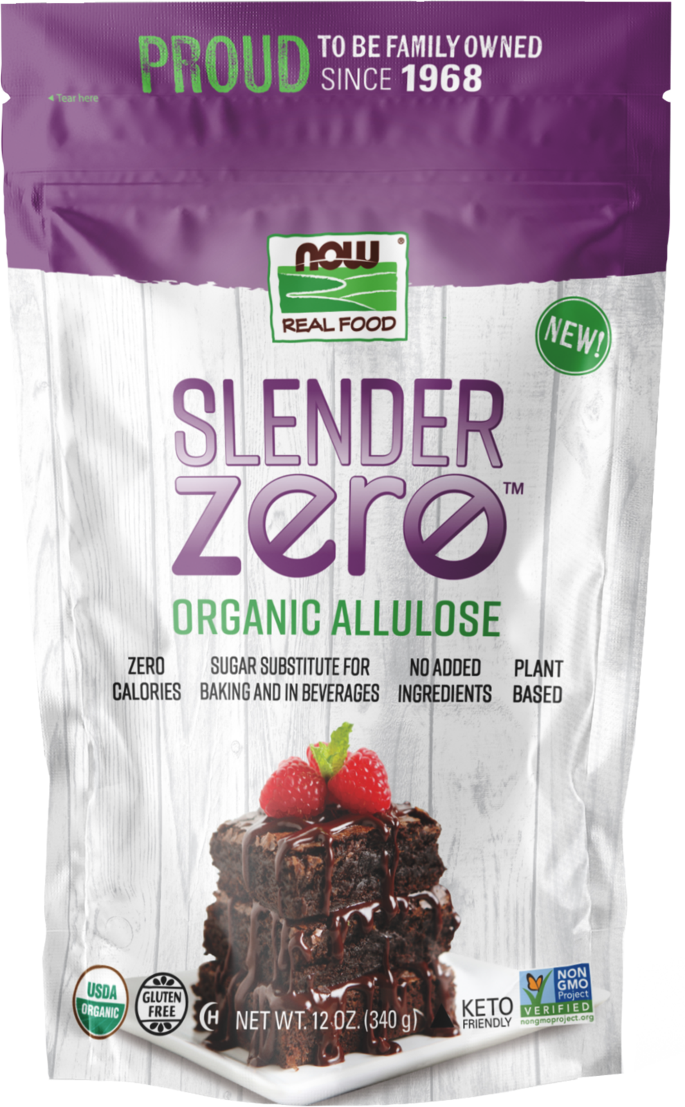 NOW Foods, Slender Zero, Organic Allulose, Zero-Calorie, 12 oz