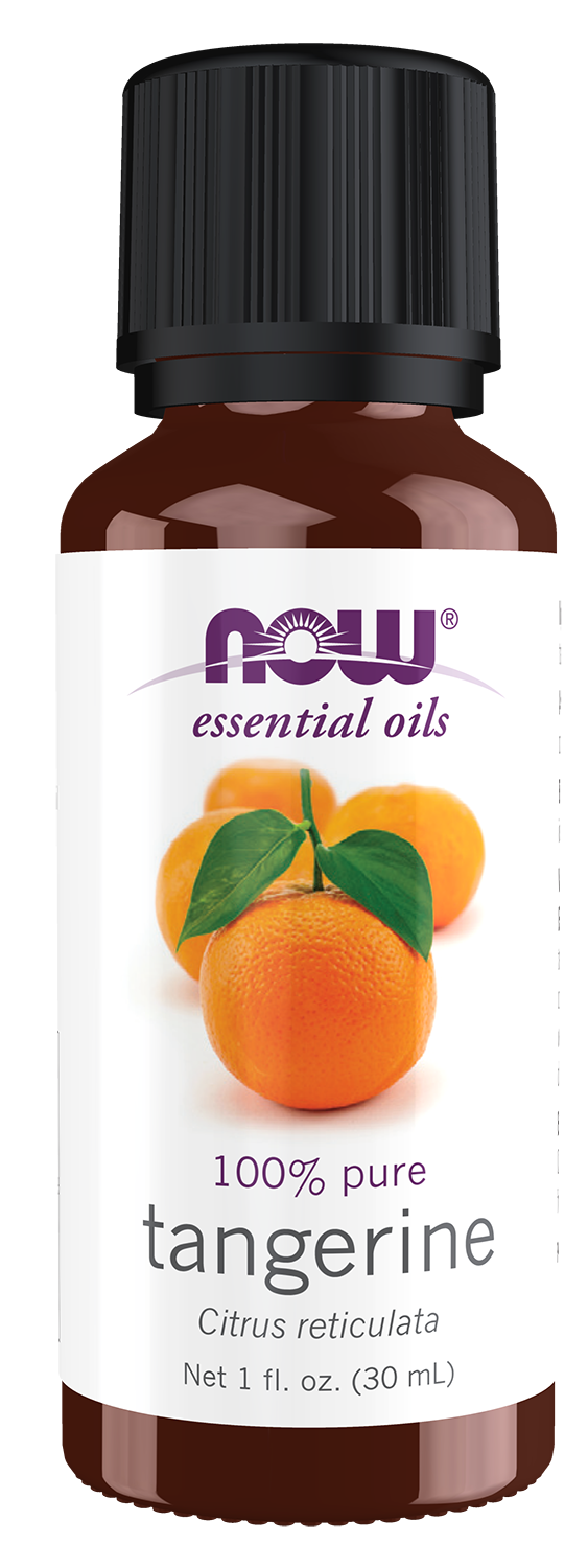 NOW Essential Oils, Tangerine Oil, Undiluted, Cold Pressed, 1 fl. oz