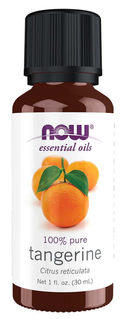 NOW Essential Oils, Tangerine Oil, Undiluted, Cold Pressed, 1 fl. oz