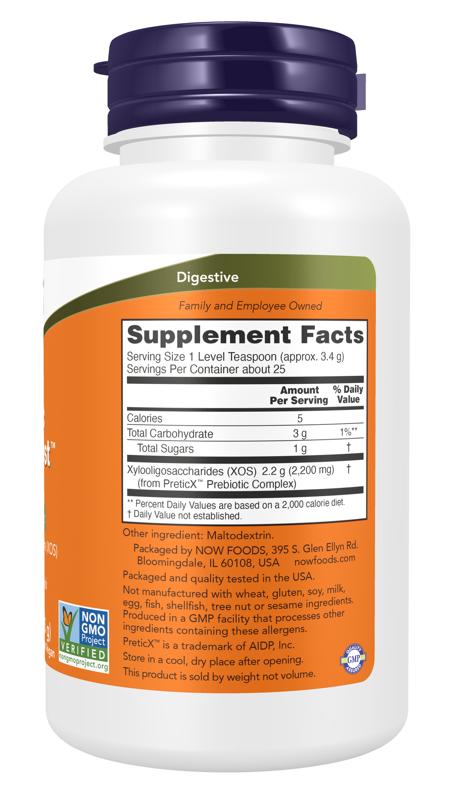 NOW Supplements, Prebiotic Bifido Boost with Prebiotic, Powder, 3-oz