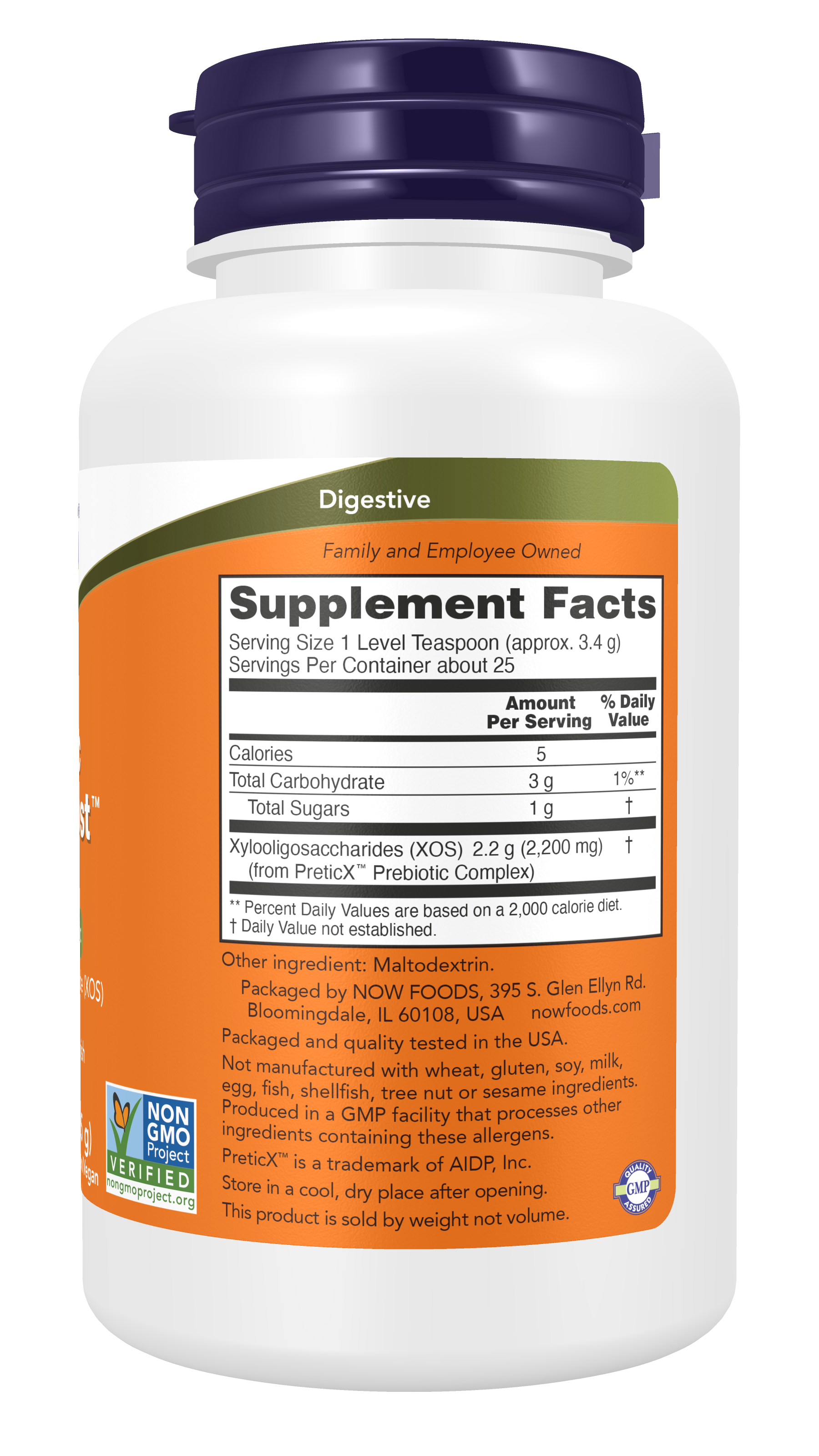 NOW Supplements, Prebiotic Bifido Boost with Prebiotic, Powder, 3-oz