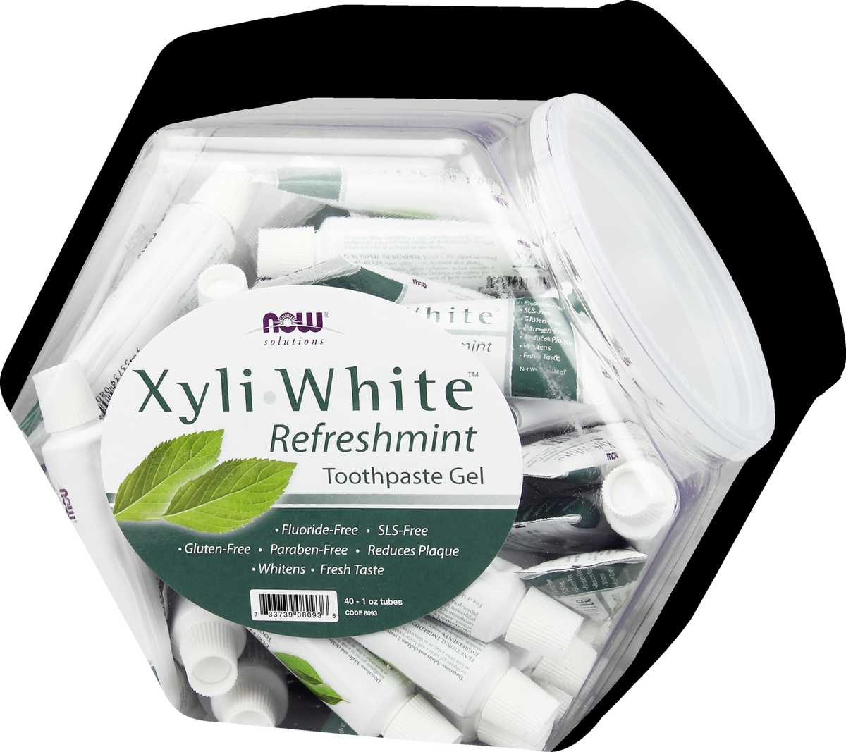 NOW Solutions, Xyliwhite™ Toothpaste Gel, Refreshmint, 40 Units, 1 oz Tubes