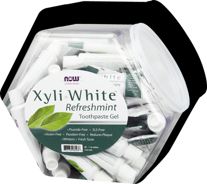 NOW Solutions, Xyliwhite™ Toothpaste Gel, Refreshmint, 40 Units, 1 oz Tubes