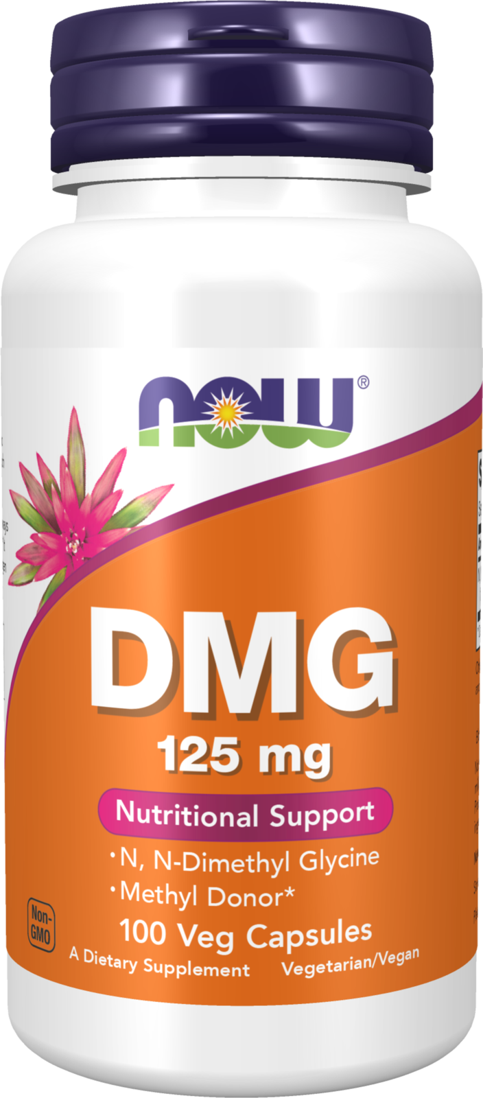 NOW Supplements, DMG 125 mg, Nutritional Support, 100 Veg Caps