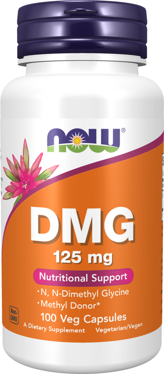 NOW Supplements, DMG 125 mg, Nutritional Support, 100 Veg Caps