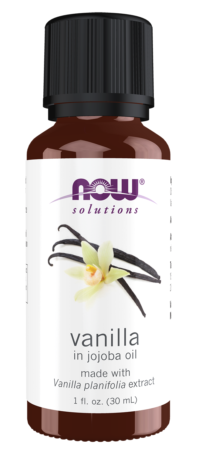 NOW Essential Oils, Vanilla Oil in Jojoba, 1 fl. oz.
