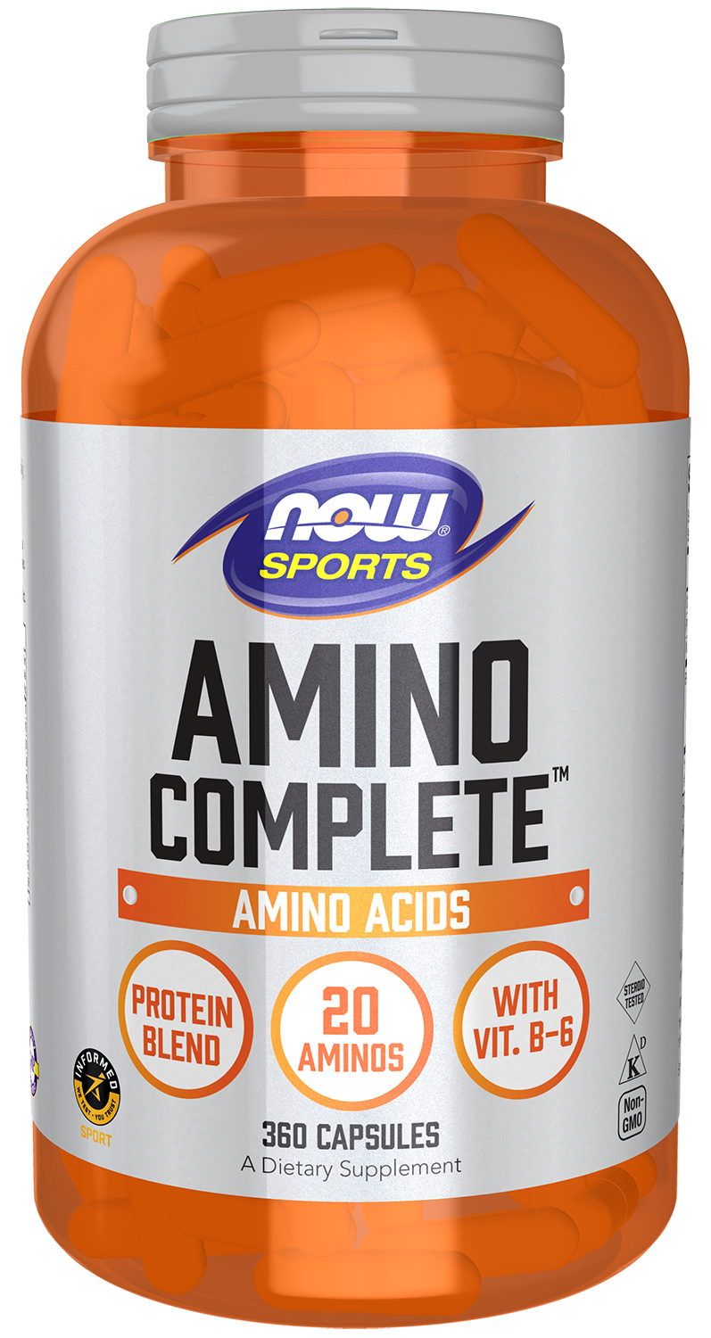 NOW Sports, Amino Complete™, Protein Blend with 20 Aminos, 120 Veg Caps