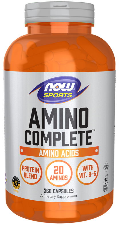 NOW Sports, Amino Complete™, Protein Blend with 20 Aminos, 120 Veg Caps