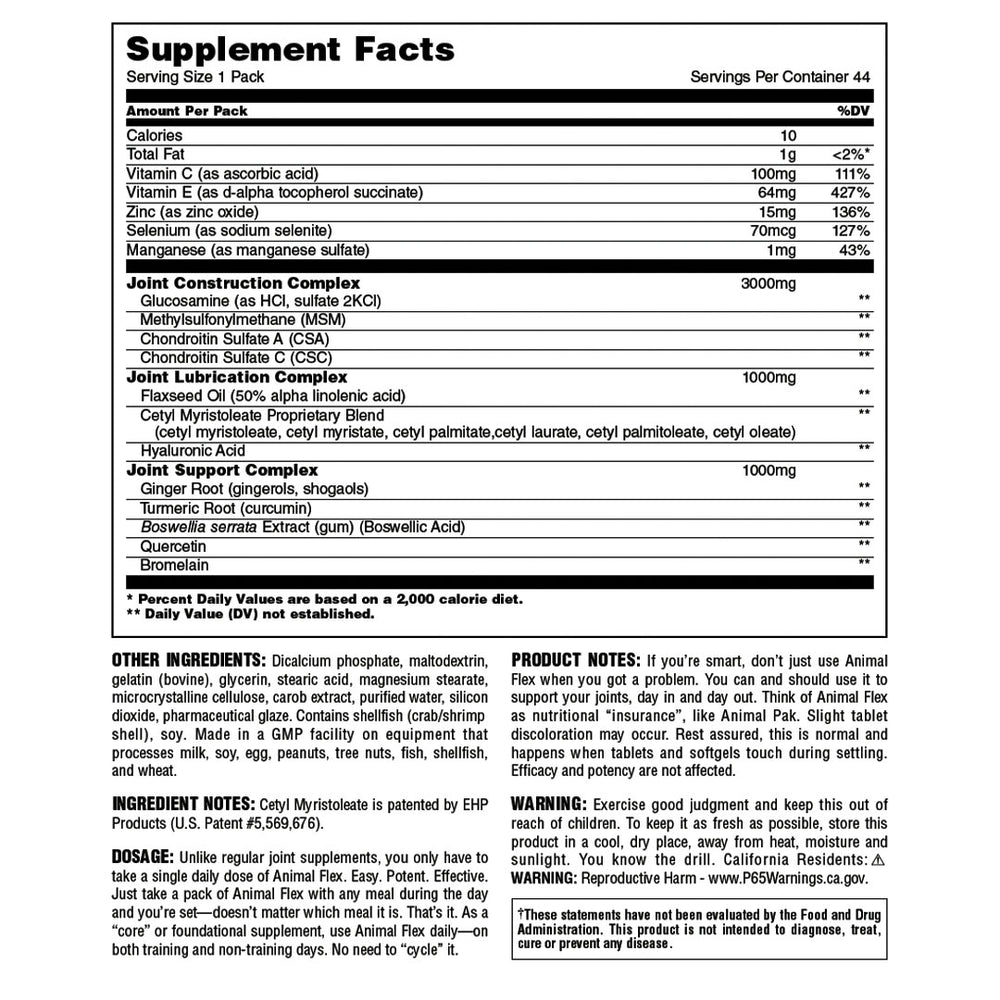 Universal Nutrition Animal Flex 44 Packs
