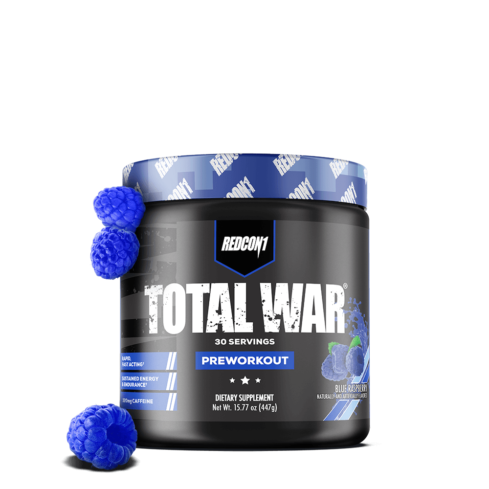 Redcon1 Total War Pre Workout - 30 Servings - Blue Raspberry