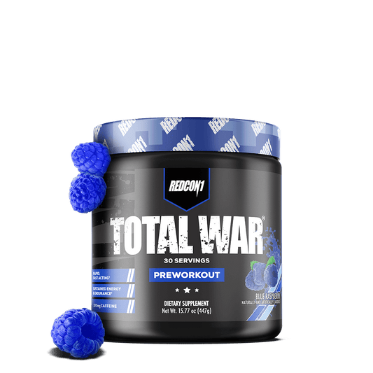 Redcon1 Total War Pre Workout - 30 Servings - Blue Raspberry