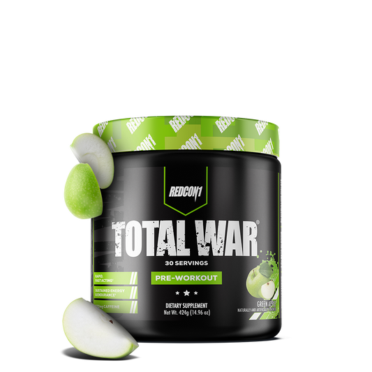 Redcon1 Total War Pre Workout - 30 Servings - Green Apple