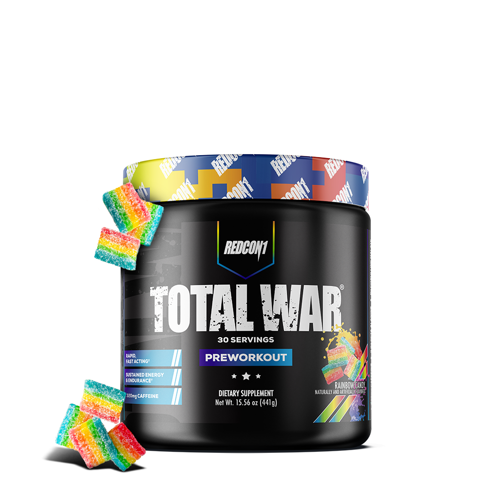 Redcon1 Total War Pre Workout - 30 Servings - Rainbow Candy