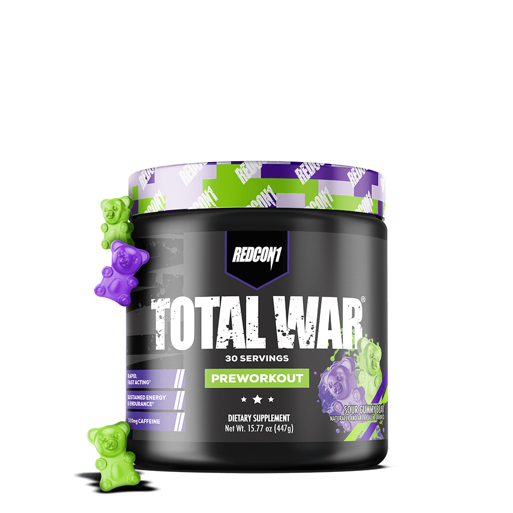 Redcon1 Total War Pre Workout - 30 Servings - Sour Gummy Bear