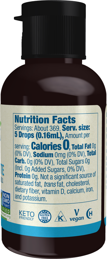 NOW BetterStevia® Organic Glycerite Zero-Cal Liquid Sweetener, 2 fl. oz.