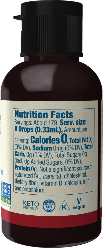 NOW BetterStevia® Maple Zero-Calorie Liquid Sweetener, 2 fl. oz.
