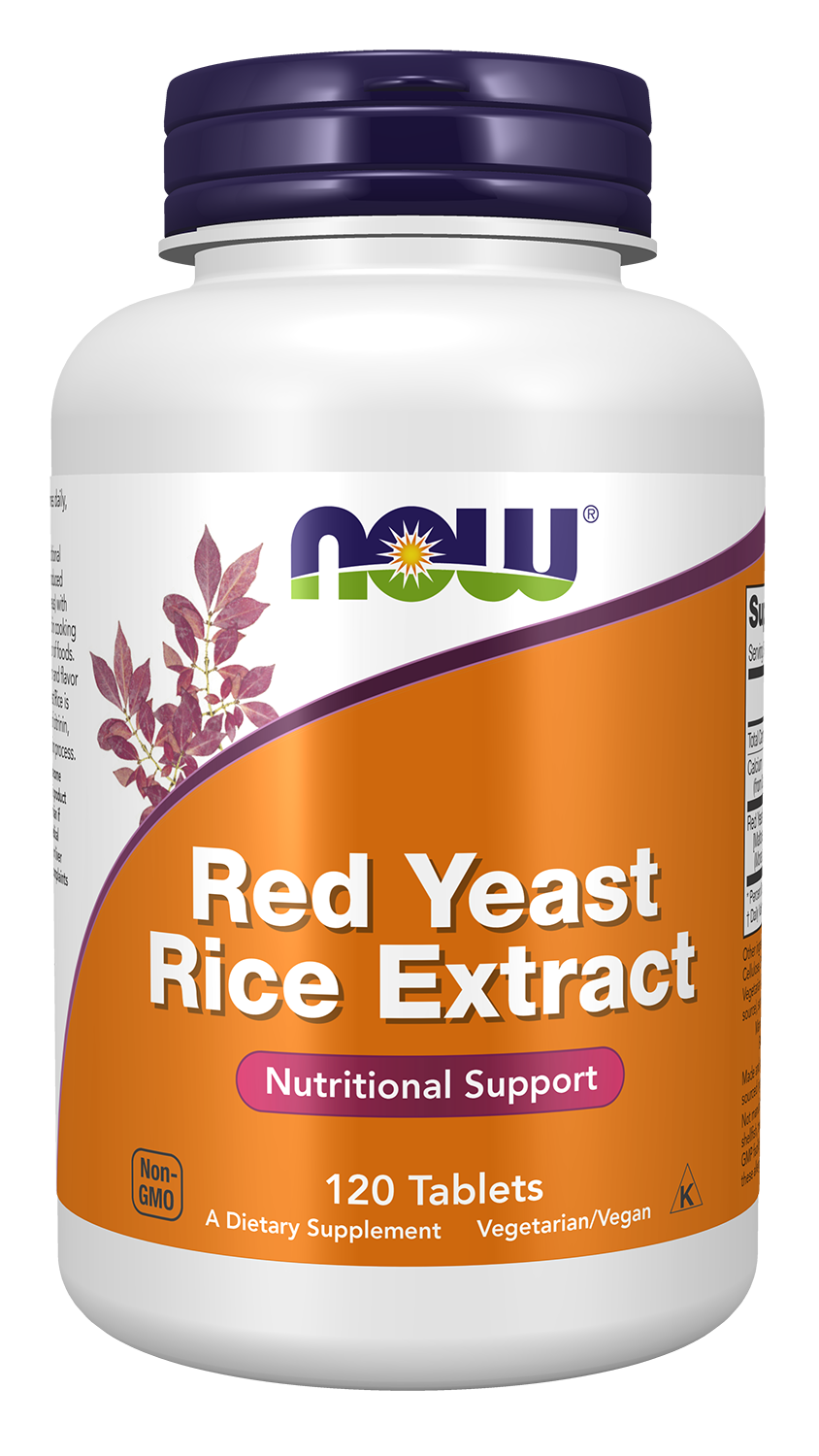 NOW Supplements, Red Yeast Rice 1,200 mg, Nutritional Support, 120 Tablets