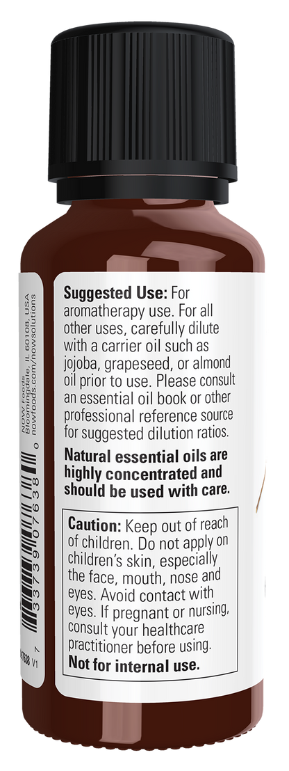 NOW Essential Oils, Lemon Eucalyptus Oil, Steam Distilled, 1 fl. oz