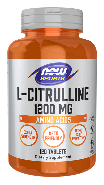 NOW Sports, L-Citrulline 1,200 mg, Extra Strength, Amino Acid, 120 Tabs