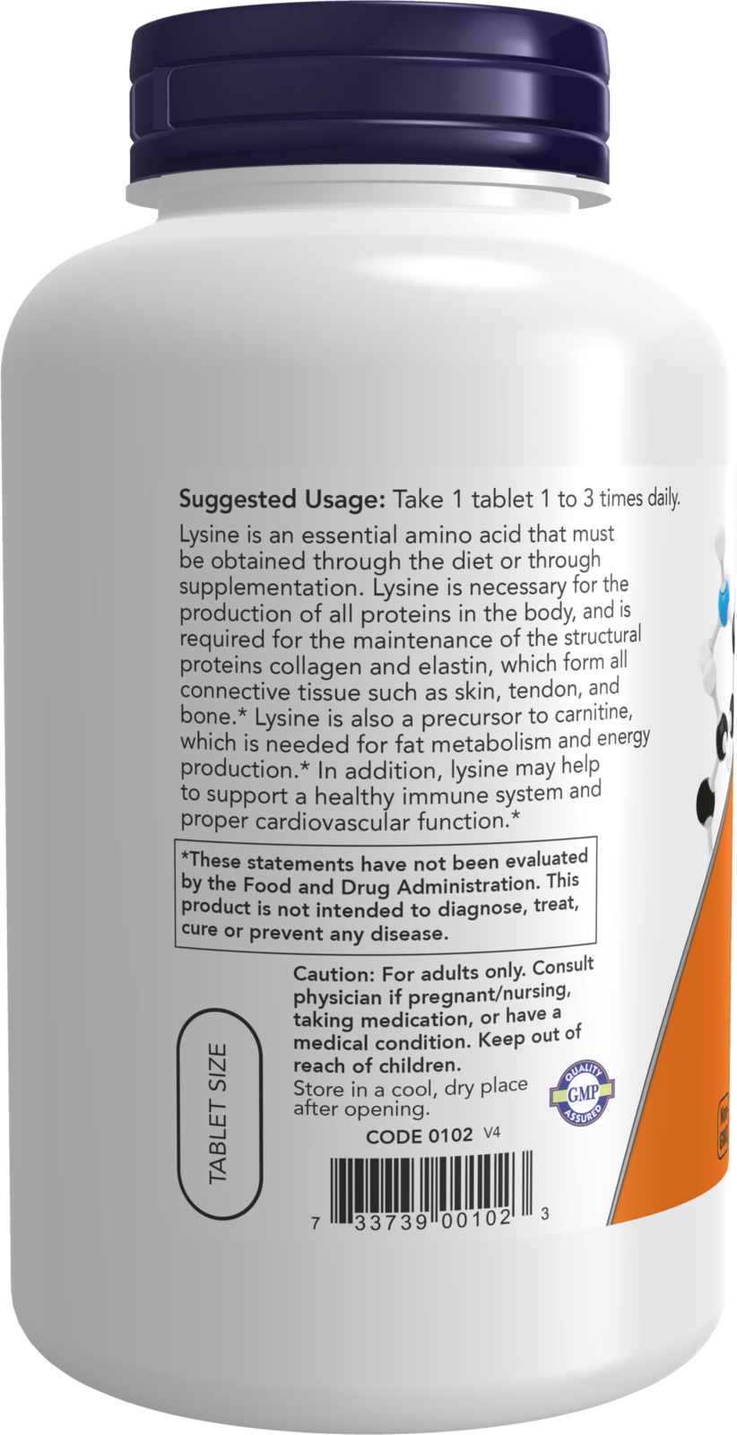 NOW Supplements, L-Lysine 500 mg, Amino Acid, 250 Tabs