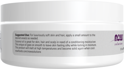 NOW Solutions, Coconut Oil, Conditioning Moisturizer, Travel Size, 3 fl. oz