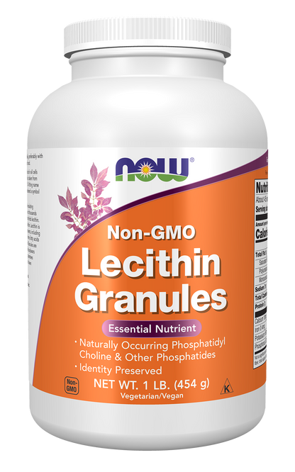 NOW Supplements, Lecithin Granules, Phosphatidyl Choline, 1-lb