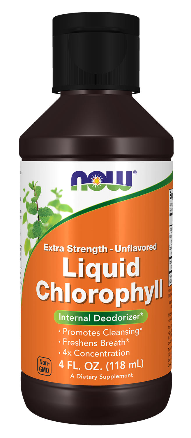 NOW Supplements, Liquid Chlorophyll, Extra Strength, Unflavored, 4 fl. Oz.