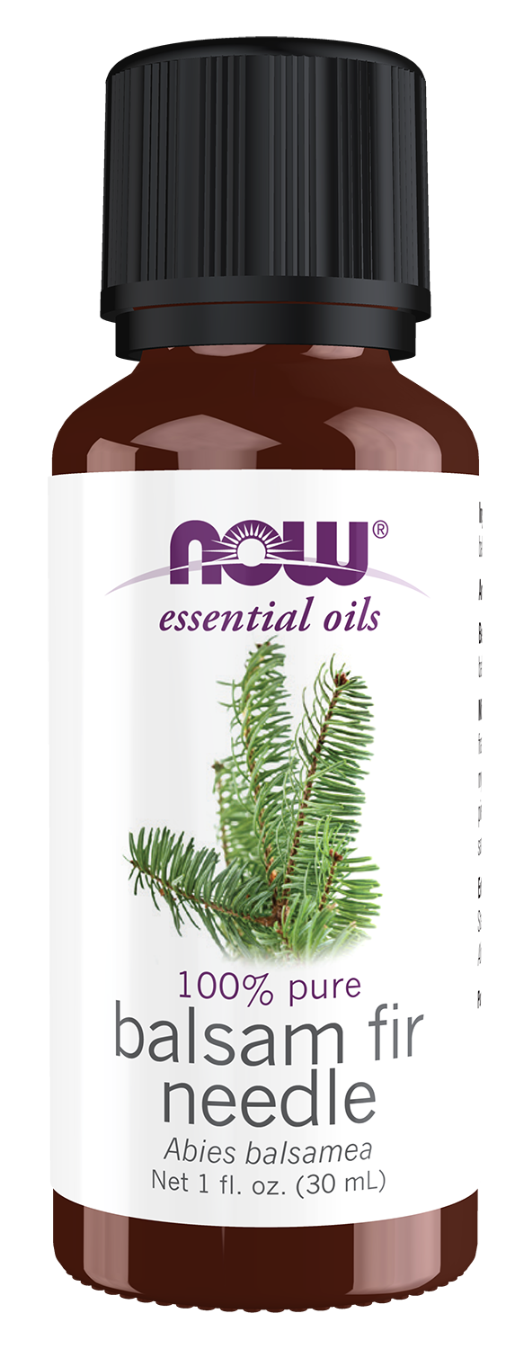 NOW Essential Oils, Balsam Fir Needle Oil, Steam Distilled, 1 fl. oz